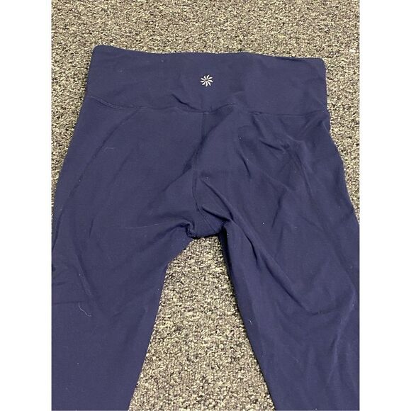 Athleta Women's Workout Activewear Cropped Leggings Navy Blue Medium - Picture 7 of 7